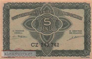 Indochina - 5  Cents (#088b_UNC)