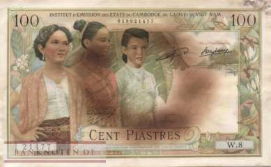 Indochina - 100  Piastres (#103_VG)