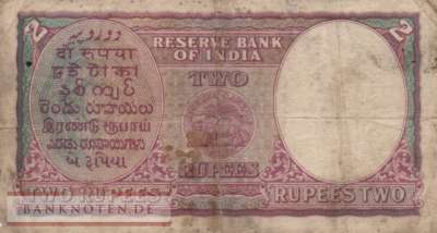 India - 2  Rupees (#017b_VG)