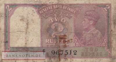 India - 2  Rupees (#017b_VG)