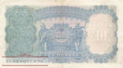 India - 10  Rupees (#019a_VF)