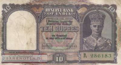 India - 10  Rupees (#024_VF)