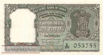 India - 2  Rupees (#031_UNC)