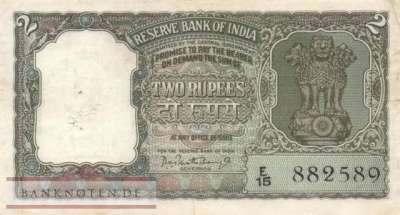 Indien - 2  Rupees (#031_VF)