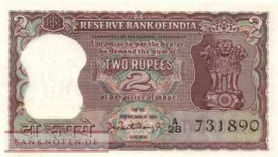 India - 2  Rupees (#051a_UNC)