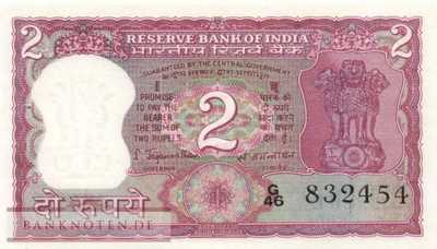 India - 2  Rupees (#052_UNC)