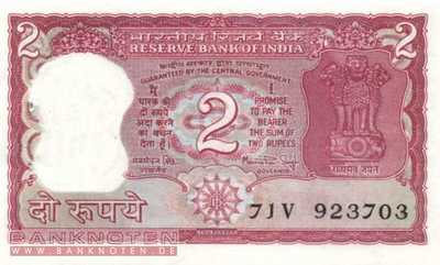 India - 2  Rupees (#053Aa_UNC)