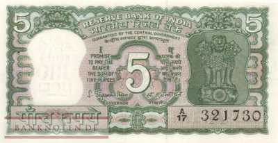 Indien - 5  Rupees (#056b_UNC)