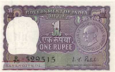 India - 1  Rupee (#066_UNC)