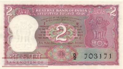 Indien - 2  Rupees (#067b_UNC)
