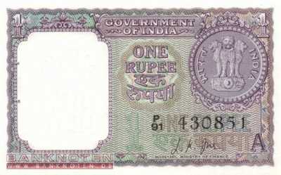 Indien - 1  Rupee (#076a_UNC)