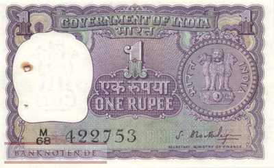 Indien - 1  Rupee (#077a_AU)