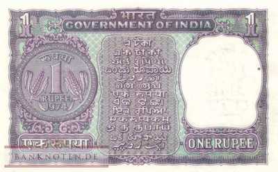 Indien - 1  Rupee (#077o_UNC)