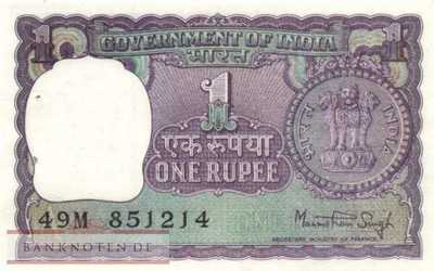 Indien - 1  Rupee (#077w_UNC)