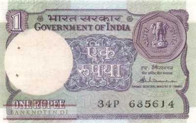 India - 1  Rupee (#078Ab-85_UNC)
