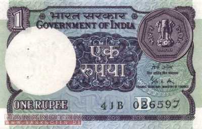 India - 1  Rupee (#078Ad_UNC)