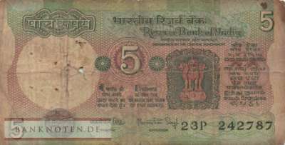 India - 5  Rupees (#080i_VG)