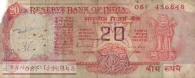 Indien - 20  Rupees (#082h_G)