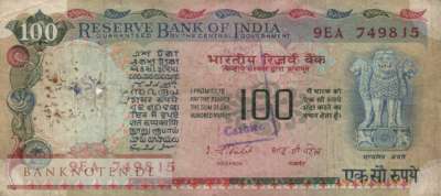 I - 100  Rupees (#086a_VG)