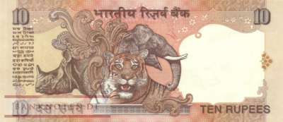 Indien - 10  Rupees (#089n_XF)