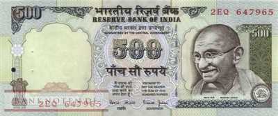 India - 500  Rupees (#092b_UNC)
