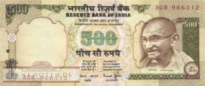 Indien - 500  Rupees (#093a_VF)