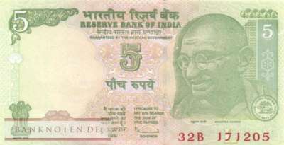 Indien - 5  Rupees (#094Ab_UNC)
