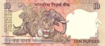 India - 10  Rupees (#095h_UNC)