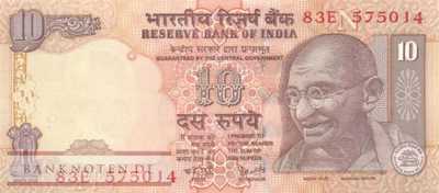 Indien - 10  Rupees (#095l_UNC)