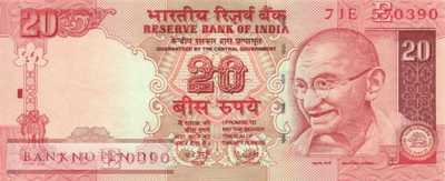 India - 20  Rupees (#096c_UNC)