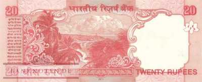 India - 20  Rupees (#096d_UNC)
