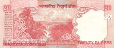 India - 20  Rupees (#096j_UNC)