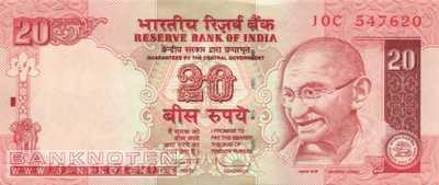 India - 20  Rupees (#096j_UNC)