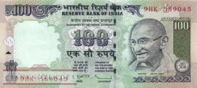 Indien - 100  Rupees - Ersatzbanknote (#098u_UNC)