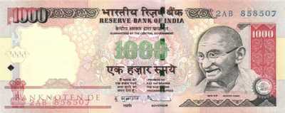 India - 1.000  Rupees (#100o_UNC)