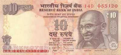India - 10  Rupees (#102b_UNC)