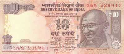 India - 10  Rupees (#102o_UNC)