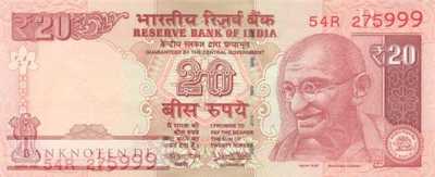Indien - 20  Rupees (#103aa_UNC)