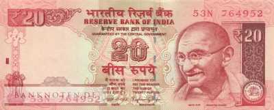 India - 20  Rupees (#103m_UNC)