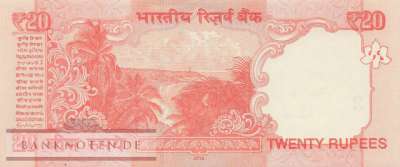 India - 20  Rupees (#103t_UNC)
