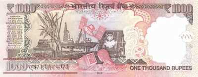 India - 1.000  Rupees (#107g_UNC)