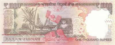 Indien - 1.000  Rupees (#107o_UNC)