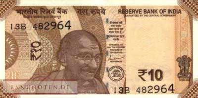 Indien - 10  Rupees (#109m_UNC)