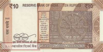 Indien - 10  Rupees (#109y_UNC)