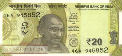India - 20  Rupees (#110a_UNC)
