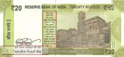 Indien - 20  Rupees (#110l_UNC)