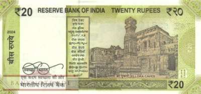 India - 20  Rupees (#110t_UNC)