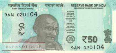 Indien - 50  Rupees (#111a_UNC)
