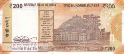 Indien - 200  Rupees (#113d_UNC)
