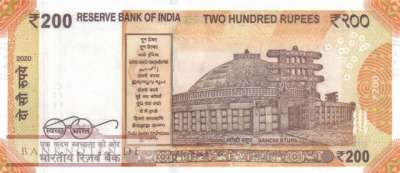 Indien - 200  Rupees - Ersatzbanknote (#113lR_UNC)